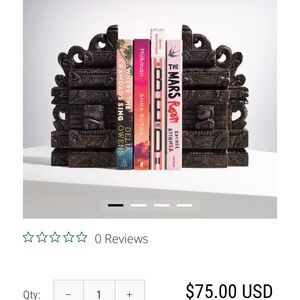 Crabtree & Evelyn wooden bookends